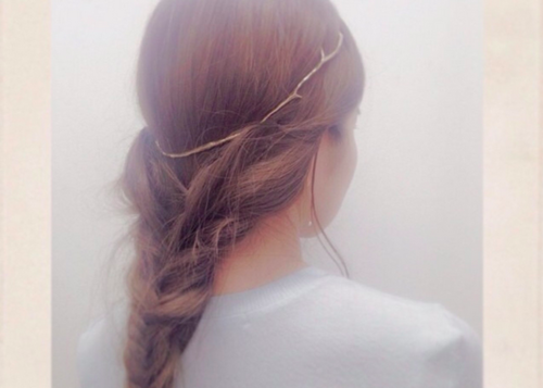 プリュイ ホーンクラウン ホワイト系 ヘアアクセサリー 売り出し純正品