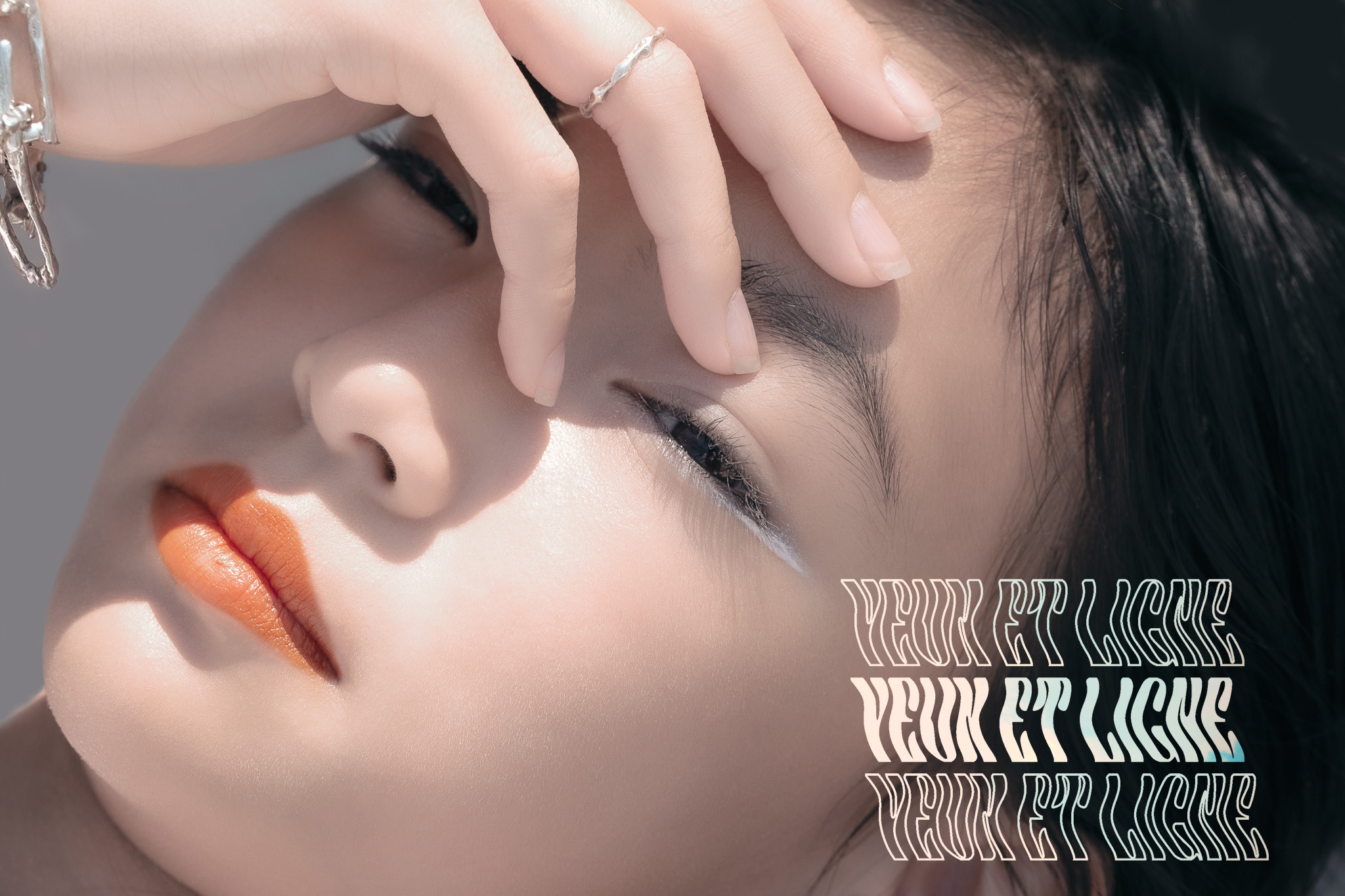 Yeux et ligne Naranja Sticker - PLUIE：プリュイ
