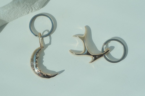 White Day Custom Gem Keychain