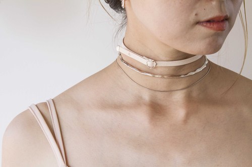 レザーナチュラル W チョーカー