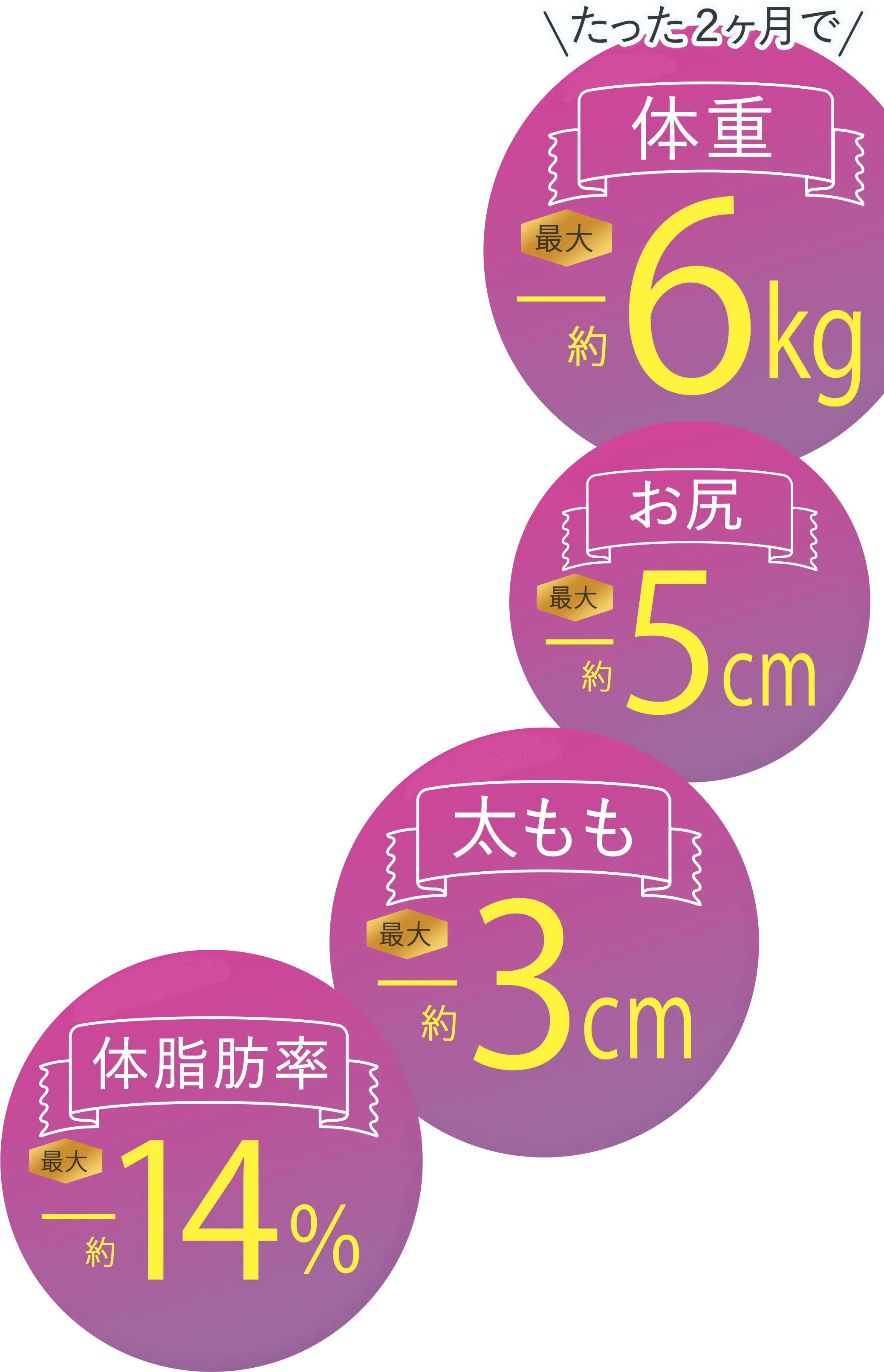 たった2ヶ月で!