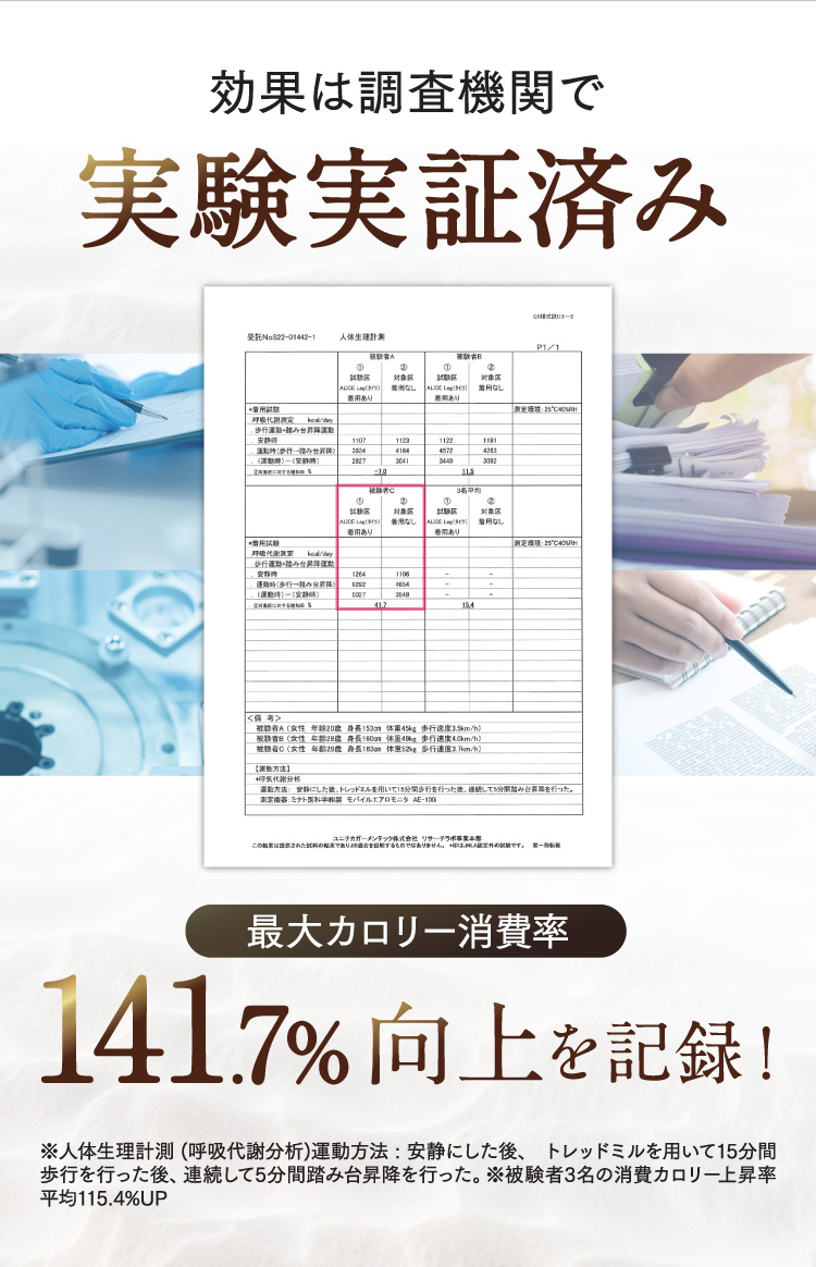 片方ずつ比べてみてもこんなに細見え！
