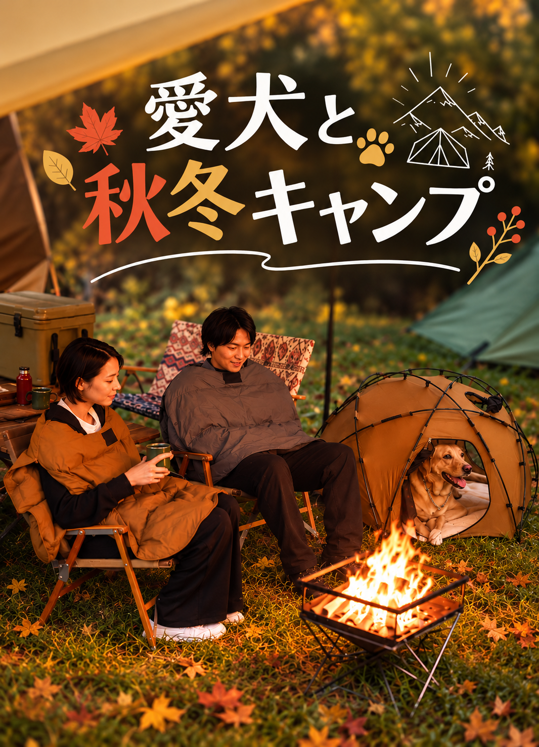 愛犬と秋冬キャンプ