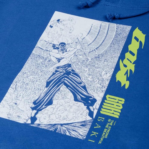 【グラップラー刃牙】烈海王パーカー ブルー XL MEQRI | メクリ