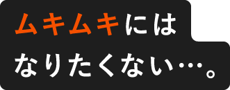 ムキムキにはなりたくない…。