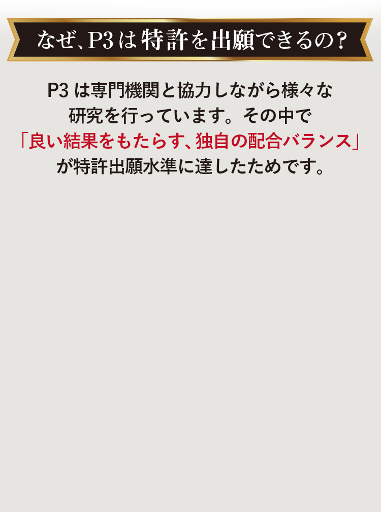 P3 サプリメント