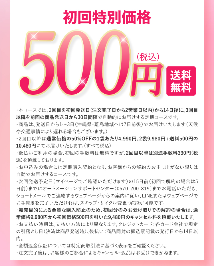 初回特別価格
