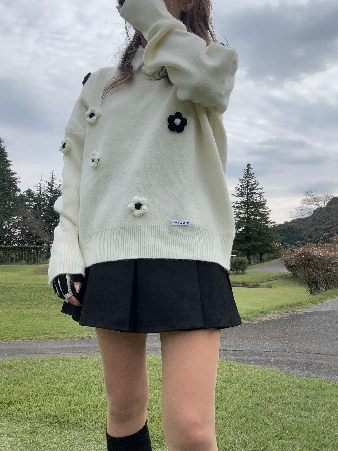 ぽこぽこお花セーター