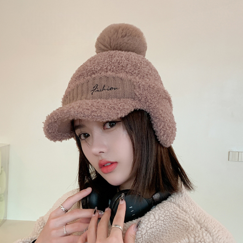 裏シャギーボアニットキャップ