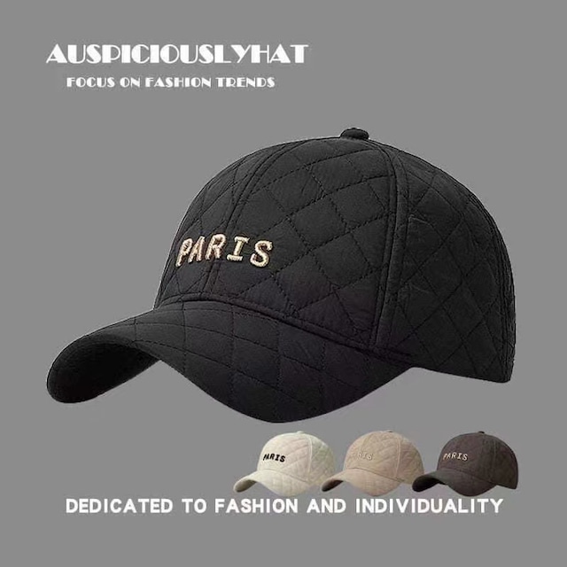 PARISキルトキャップ 