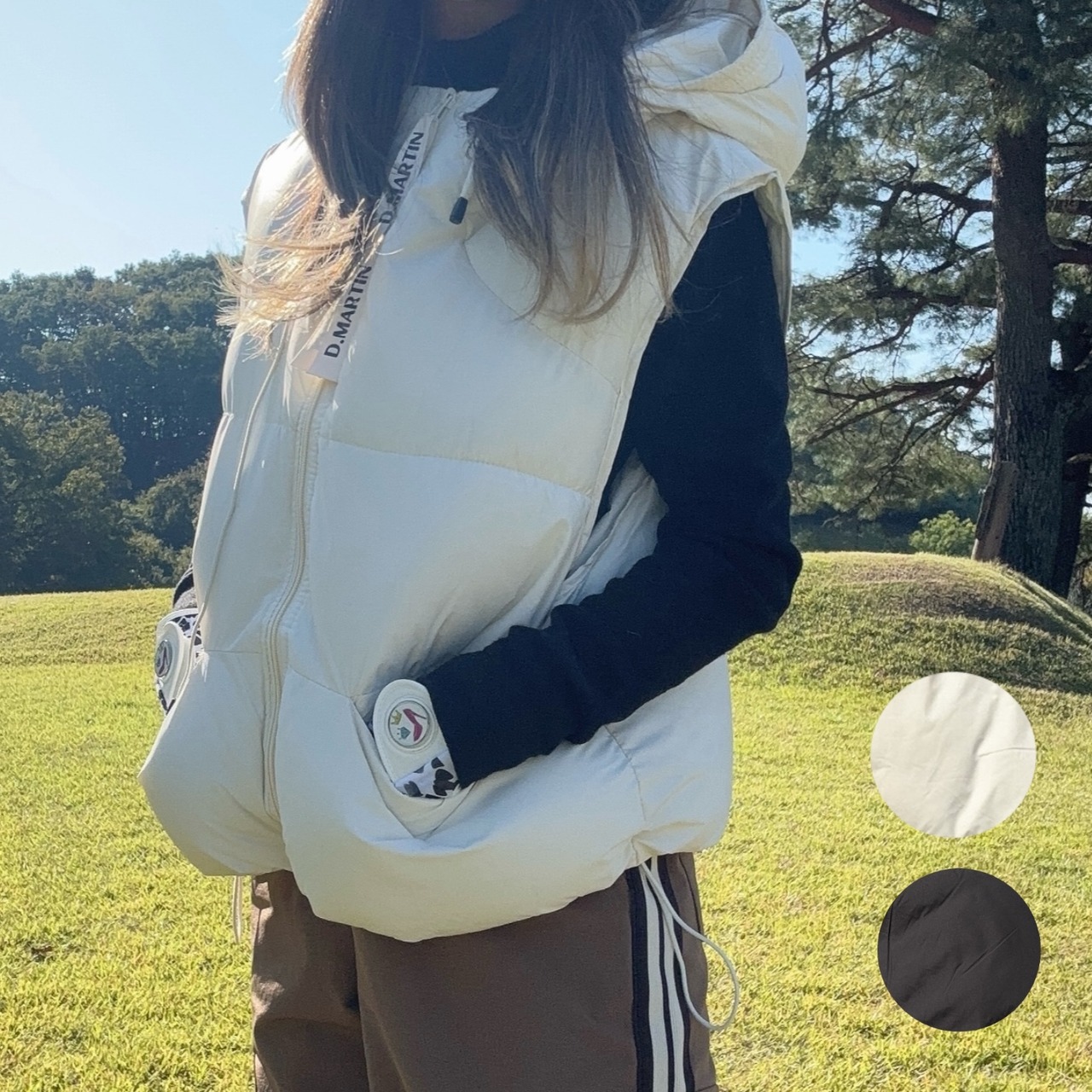 テープZIP中綿ベスト