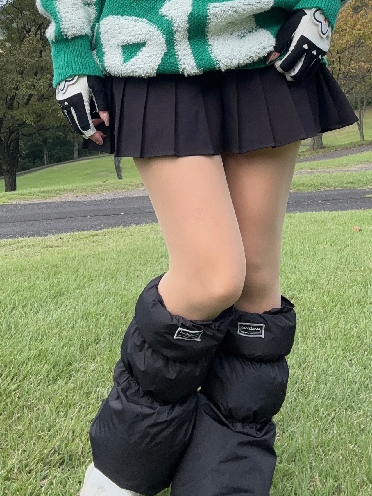 中綿レッグウォーマー