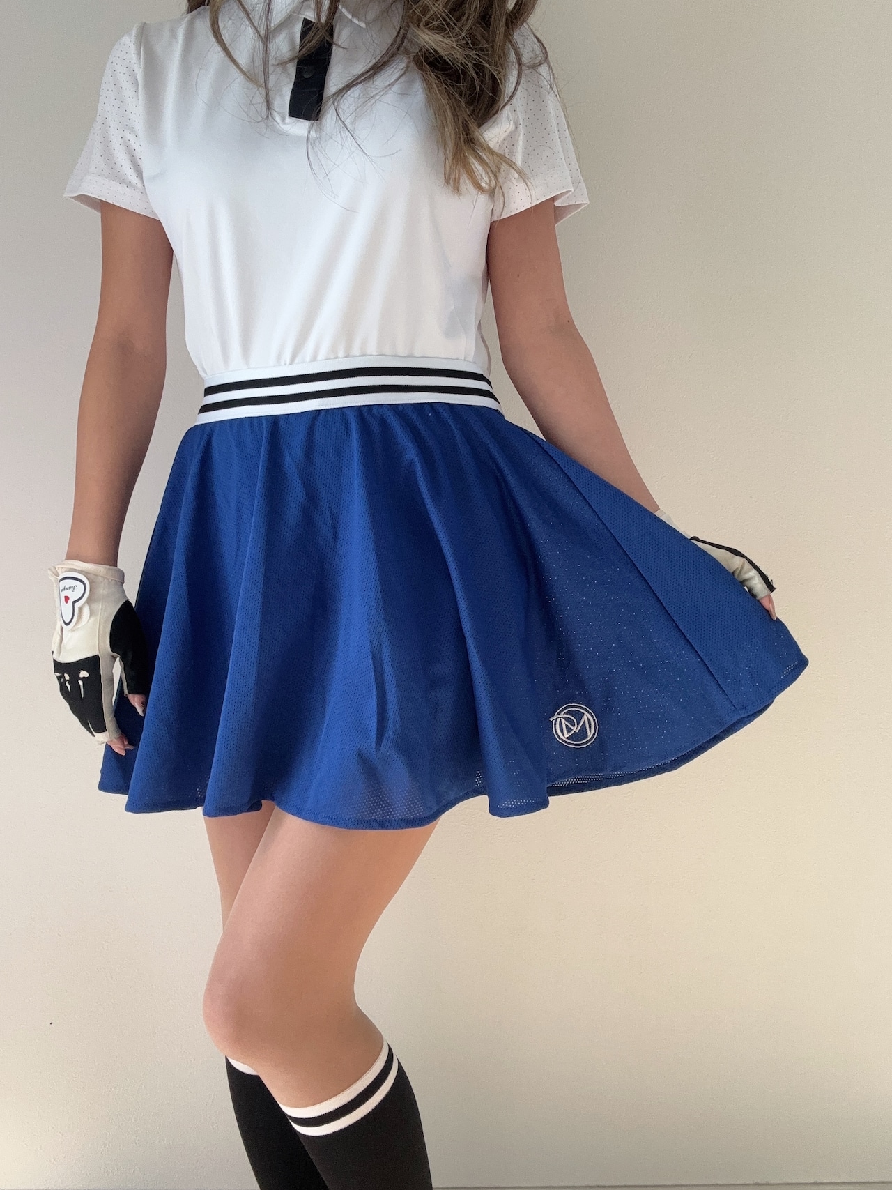 DMメッシュフレアスカート