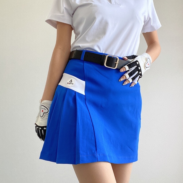 ≪細身≫pAサイドプリーツ台形スカート BL