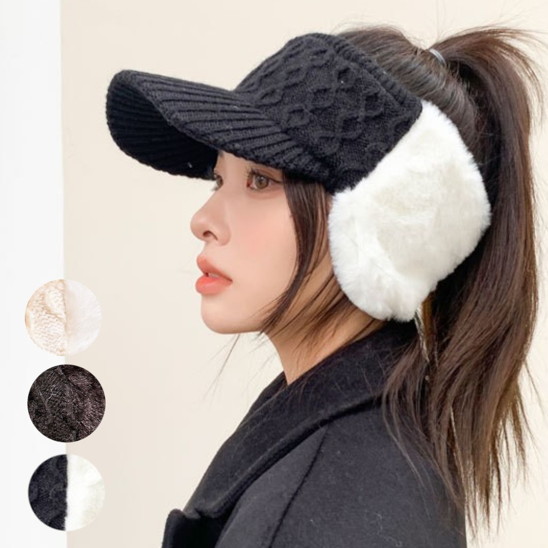 網ニットイヤマフサンバイザー