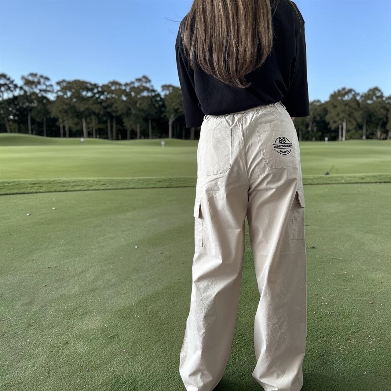 美脚カーゴロングパンツ
