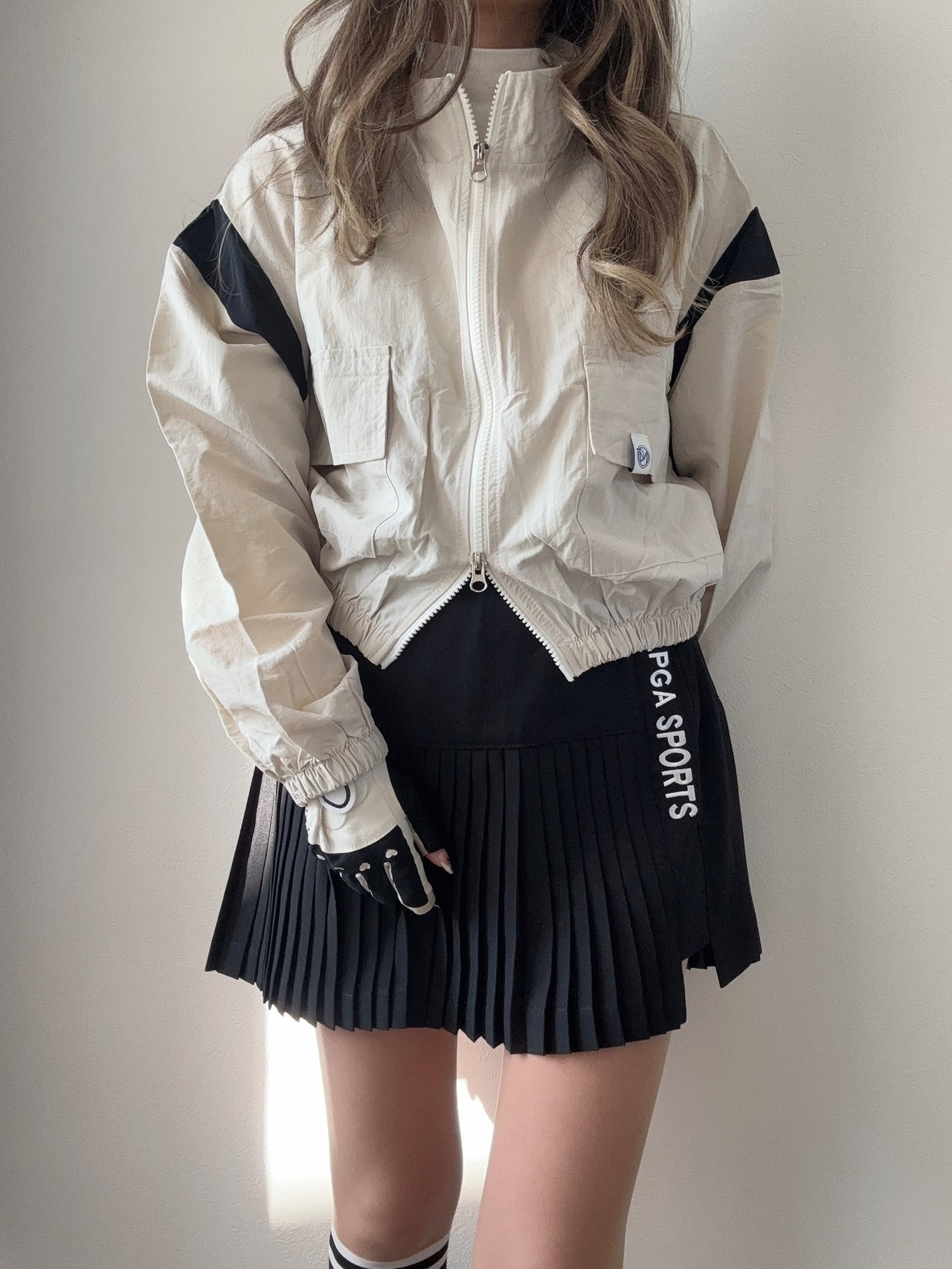 Wジップショート丈ジャンパー