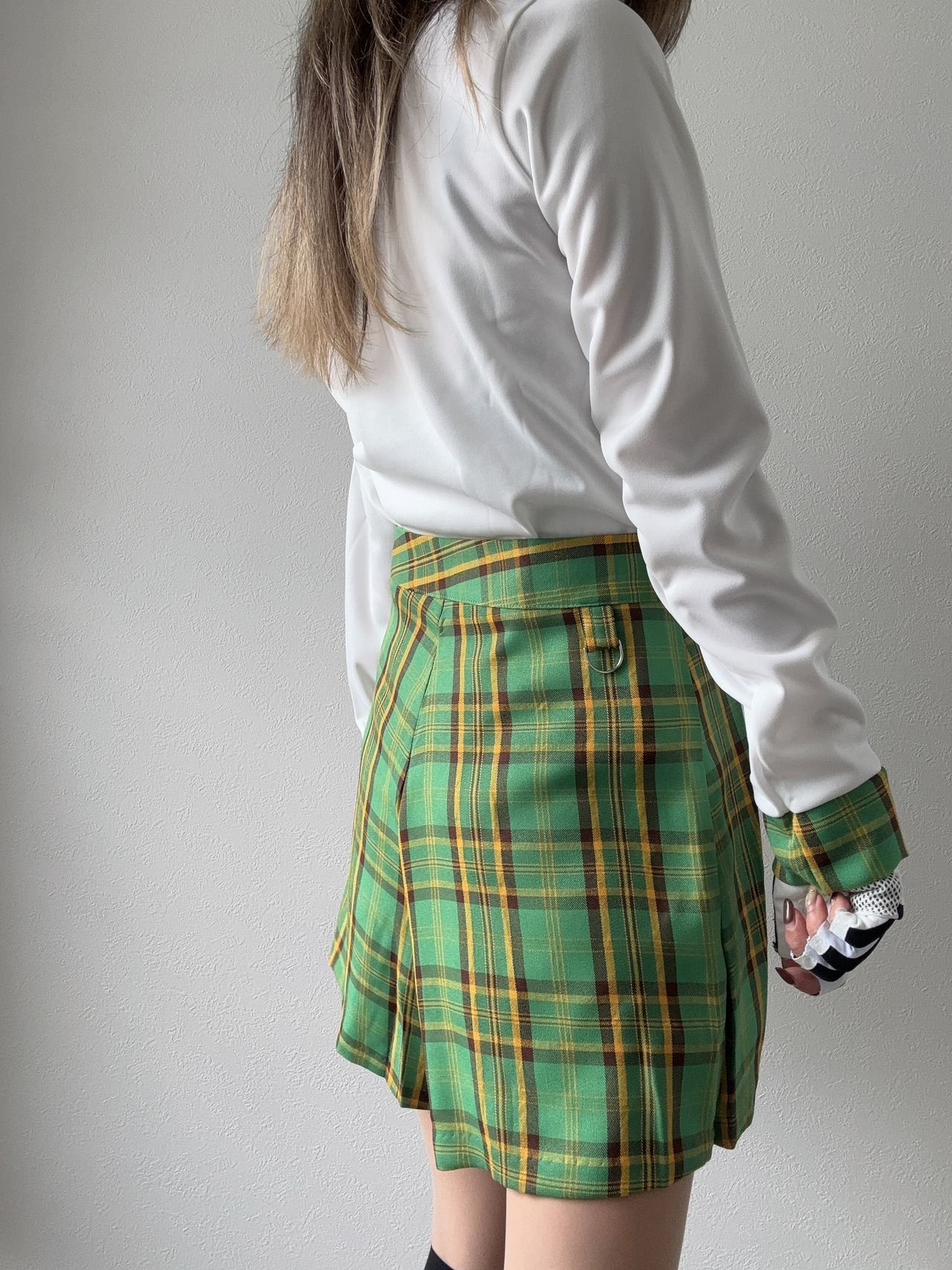 【SETUP対応】チェックプリーツキュロット