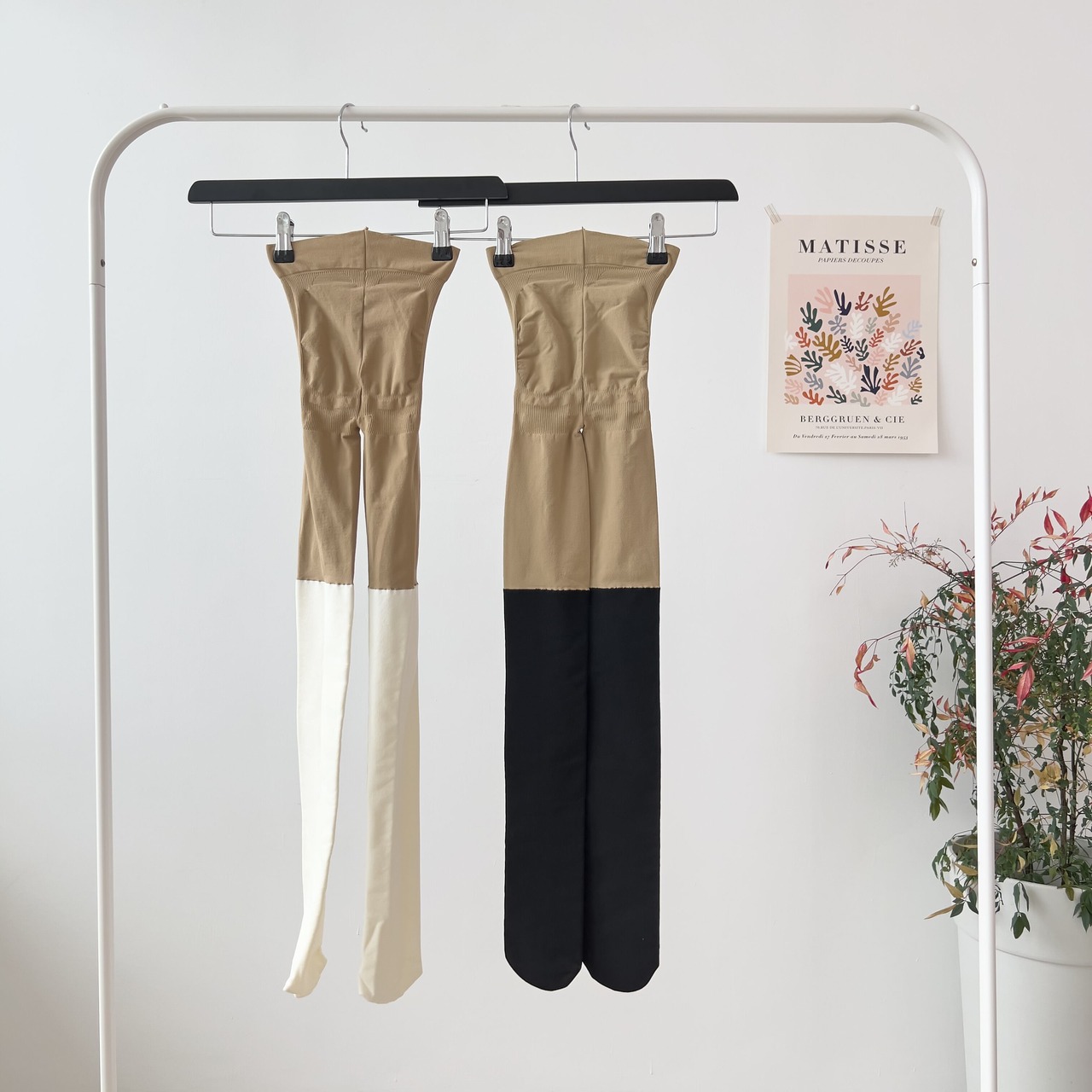 起毛ニーハイソックス風UVタイツ 