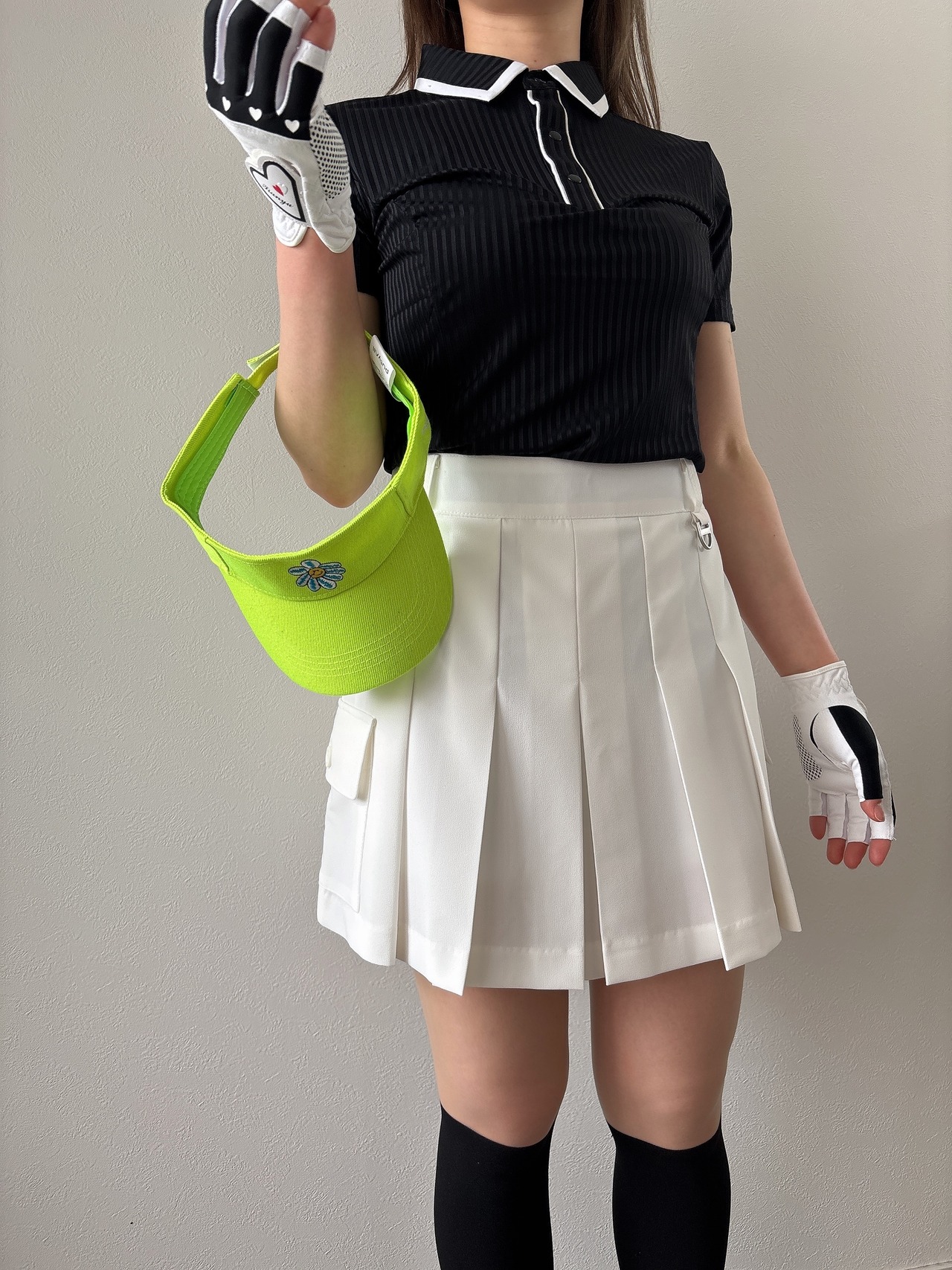 プリーツカーゴスカート