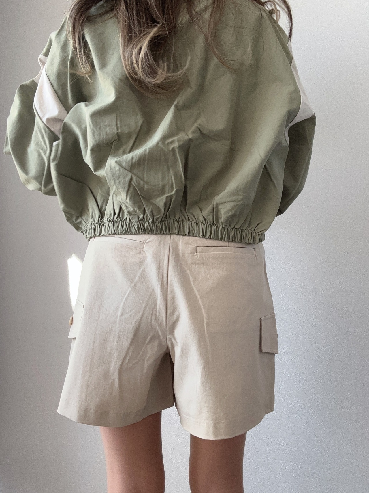 Wジップショート丈ジャンパー