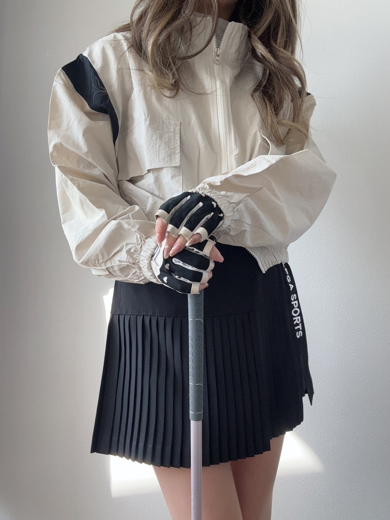 Wジップショート丈ジャンパー