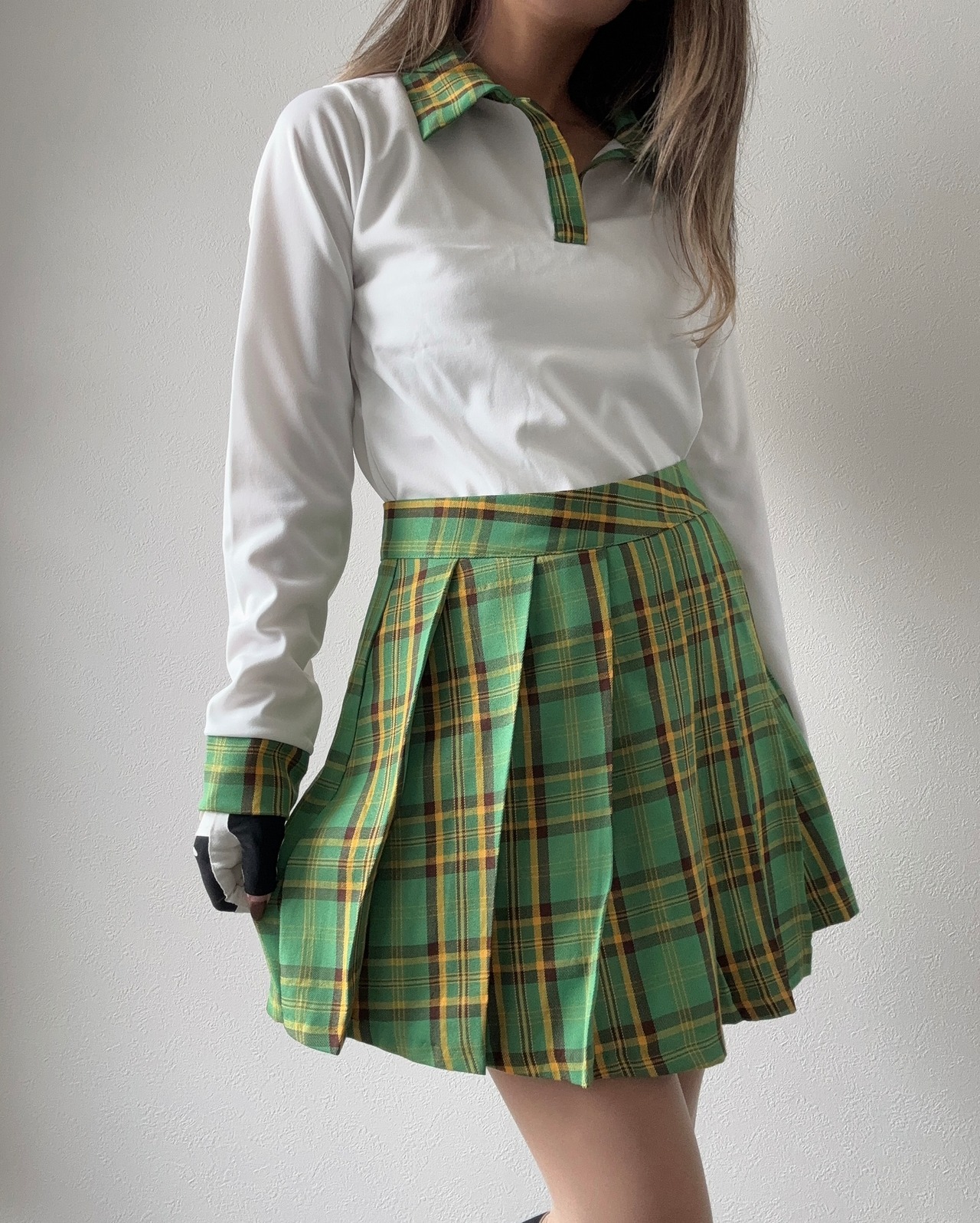 【SETUP対応】チェックプリーツキュロット