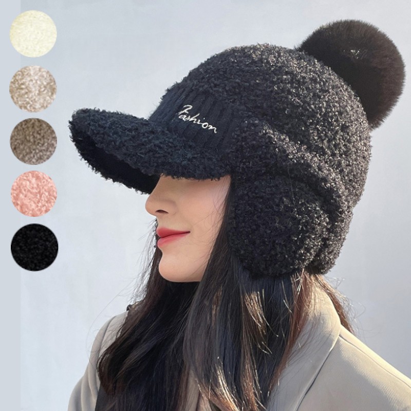 裏シャギーボアニットキャップ