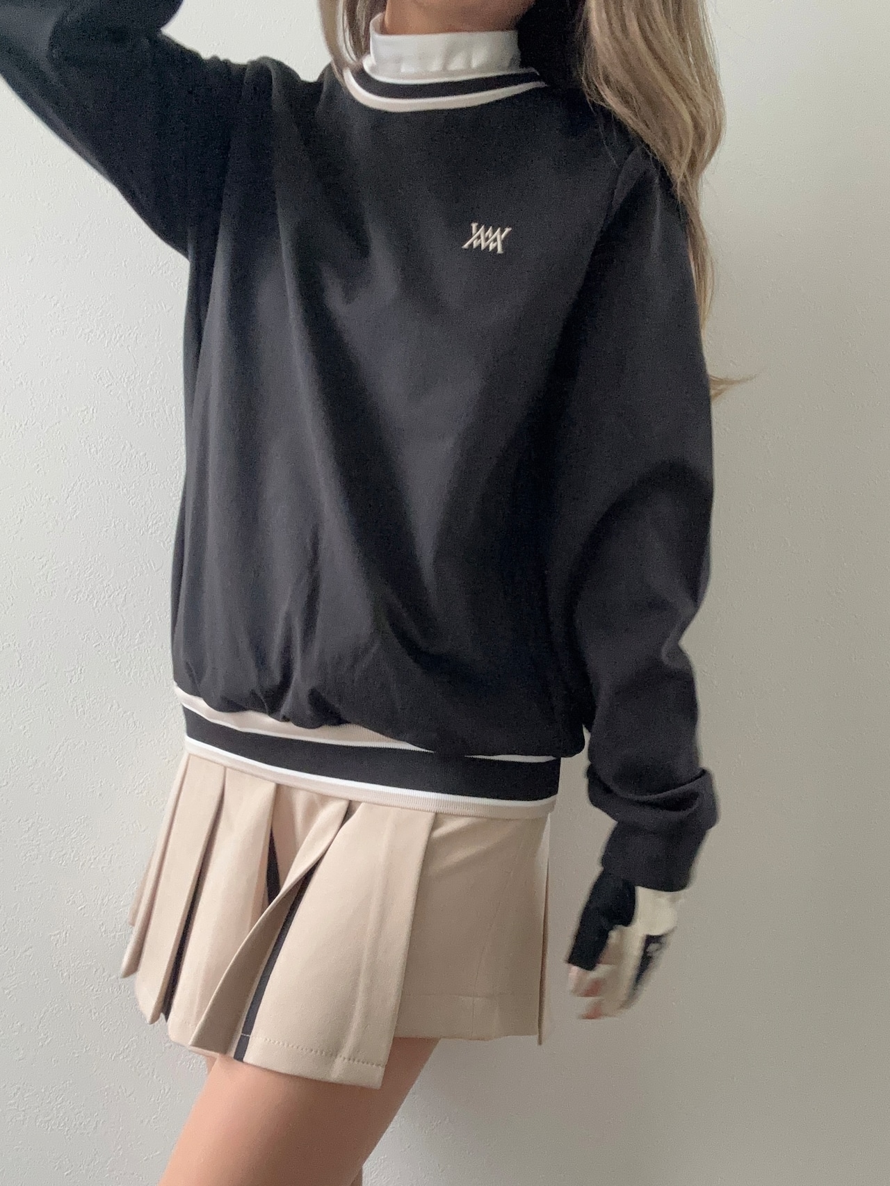 異素材MWトレーナー