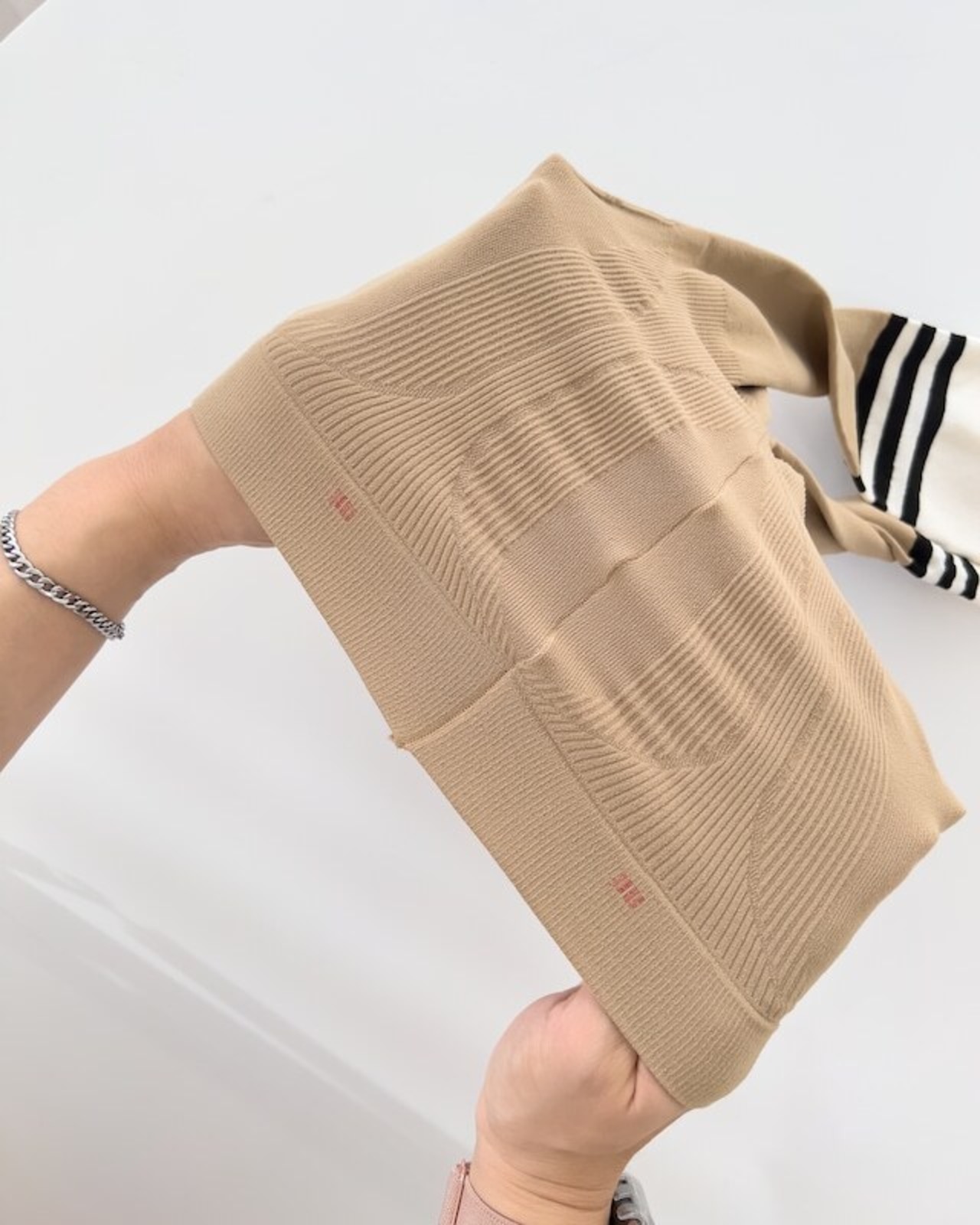 起毛ニーハイソックス風UVタイツ 