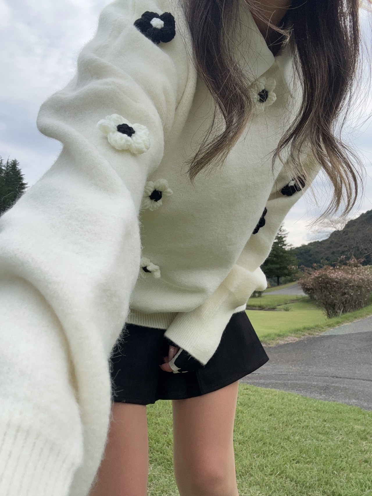 ぽこぽこお花セーター