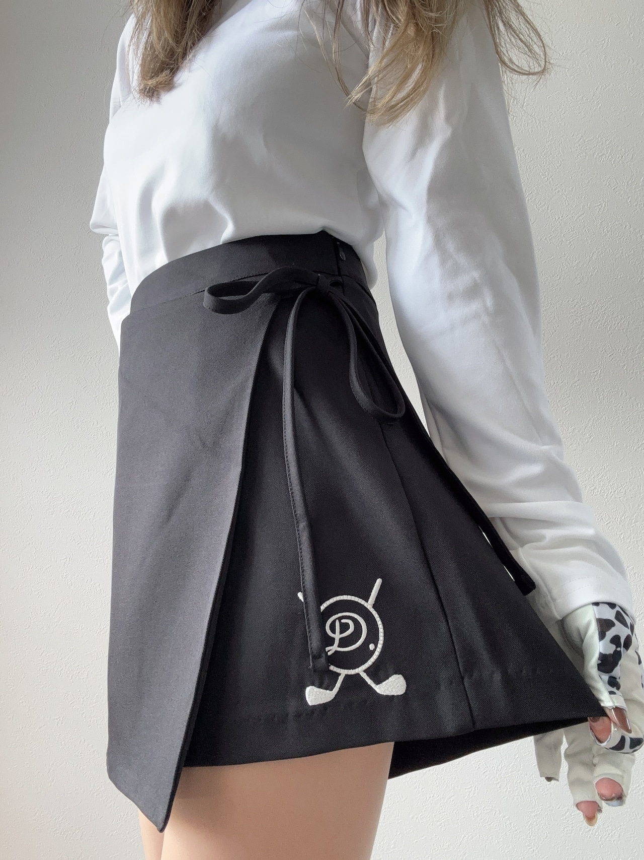 ≪細身≫リボンラップキュロット