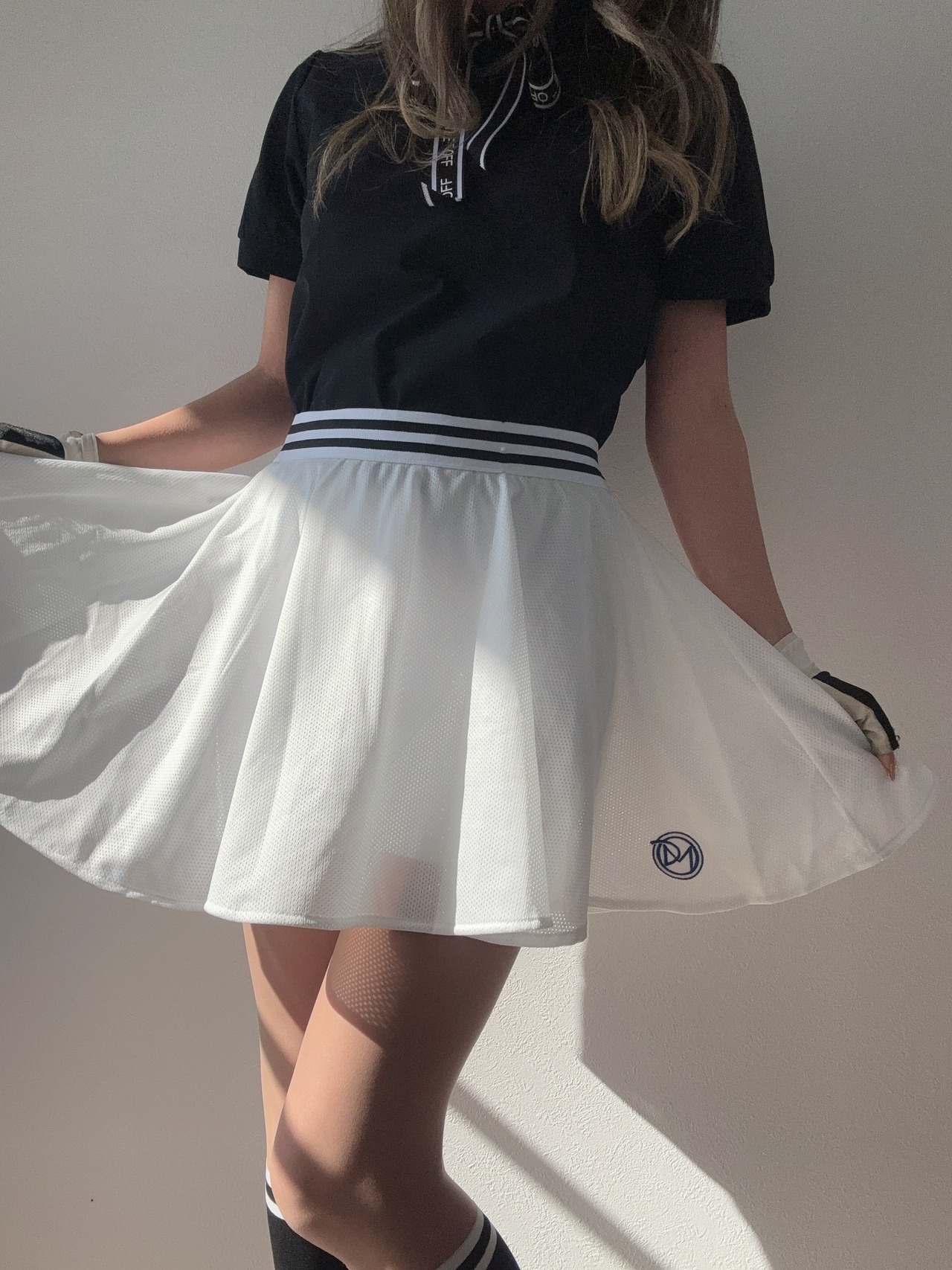 DMメッシュフレアスカート