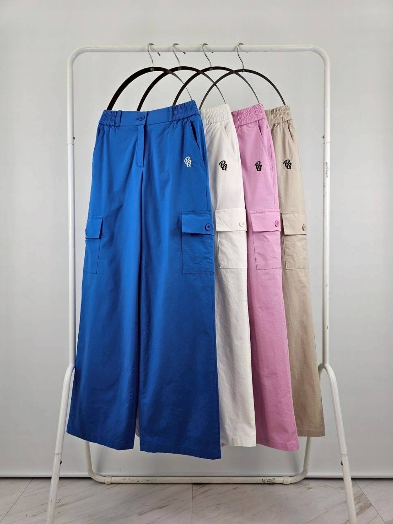 美脚カーゴロングパンツ