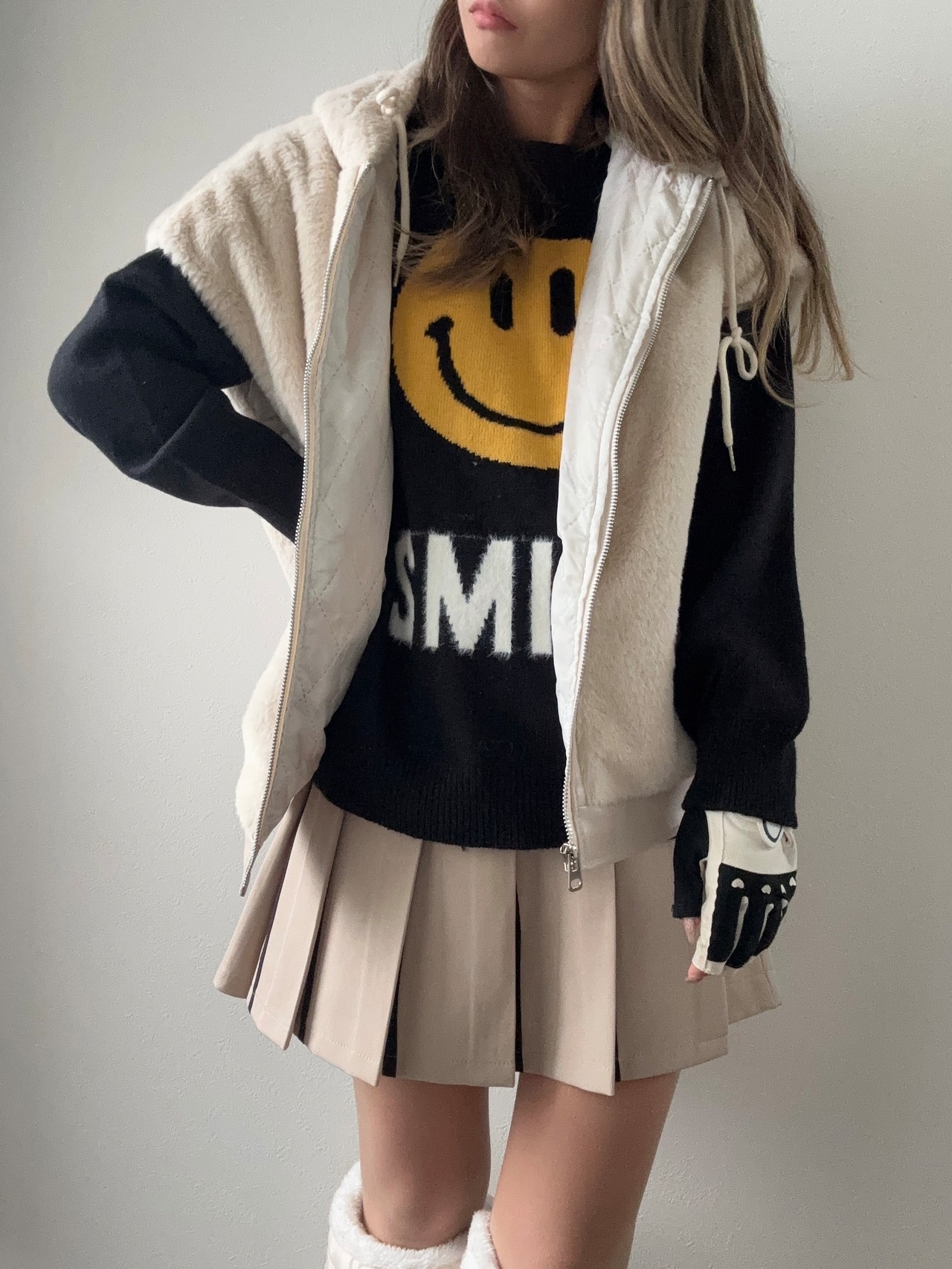 ファーフーディーベスト