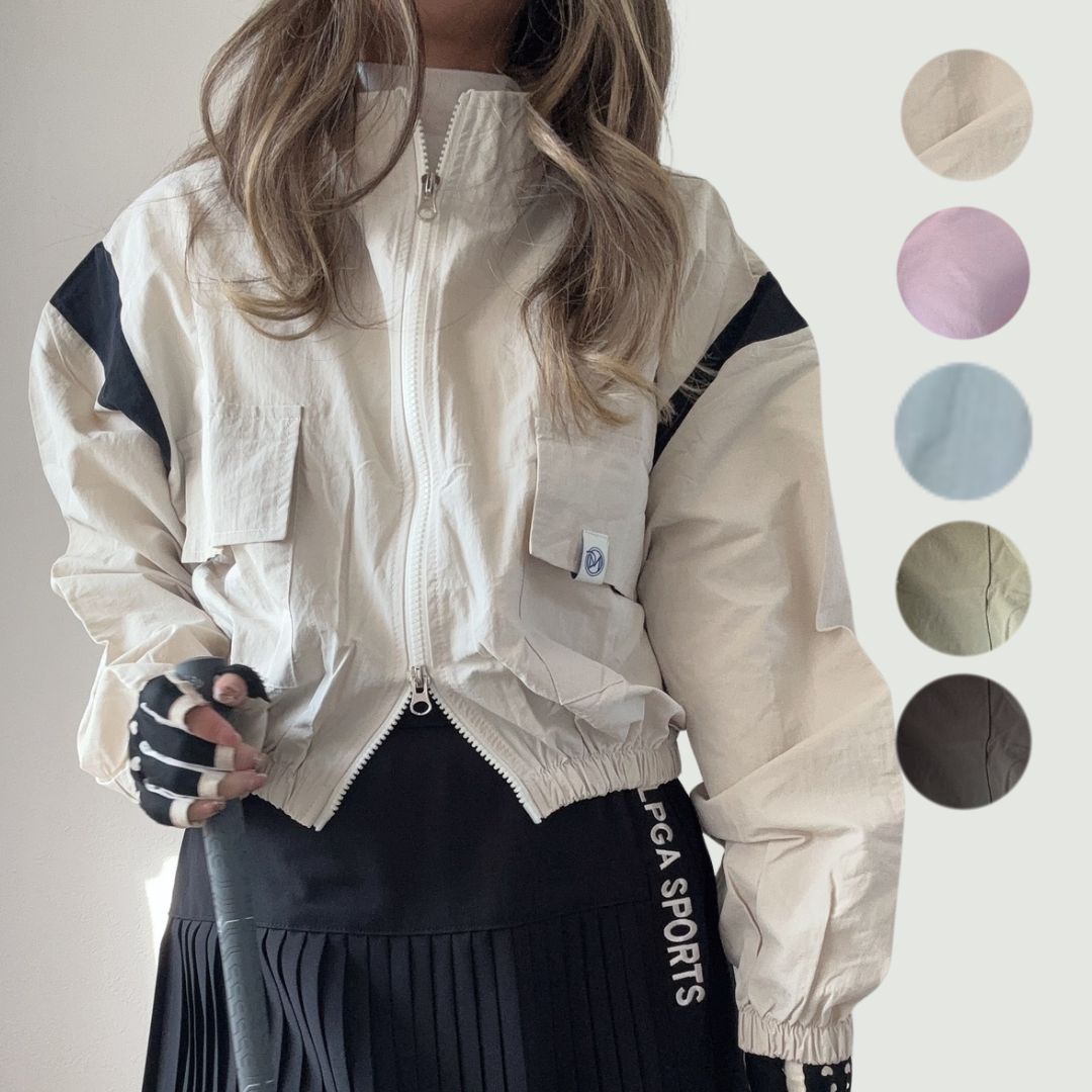 Wジップショート丈ジャンパー