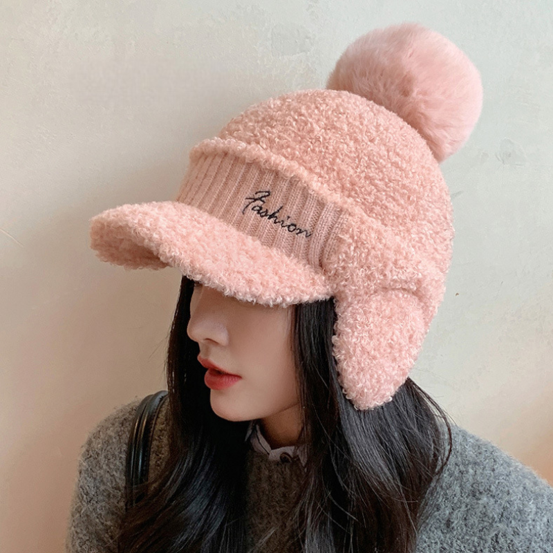 裏シャギーボアニットキャップ