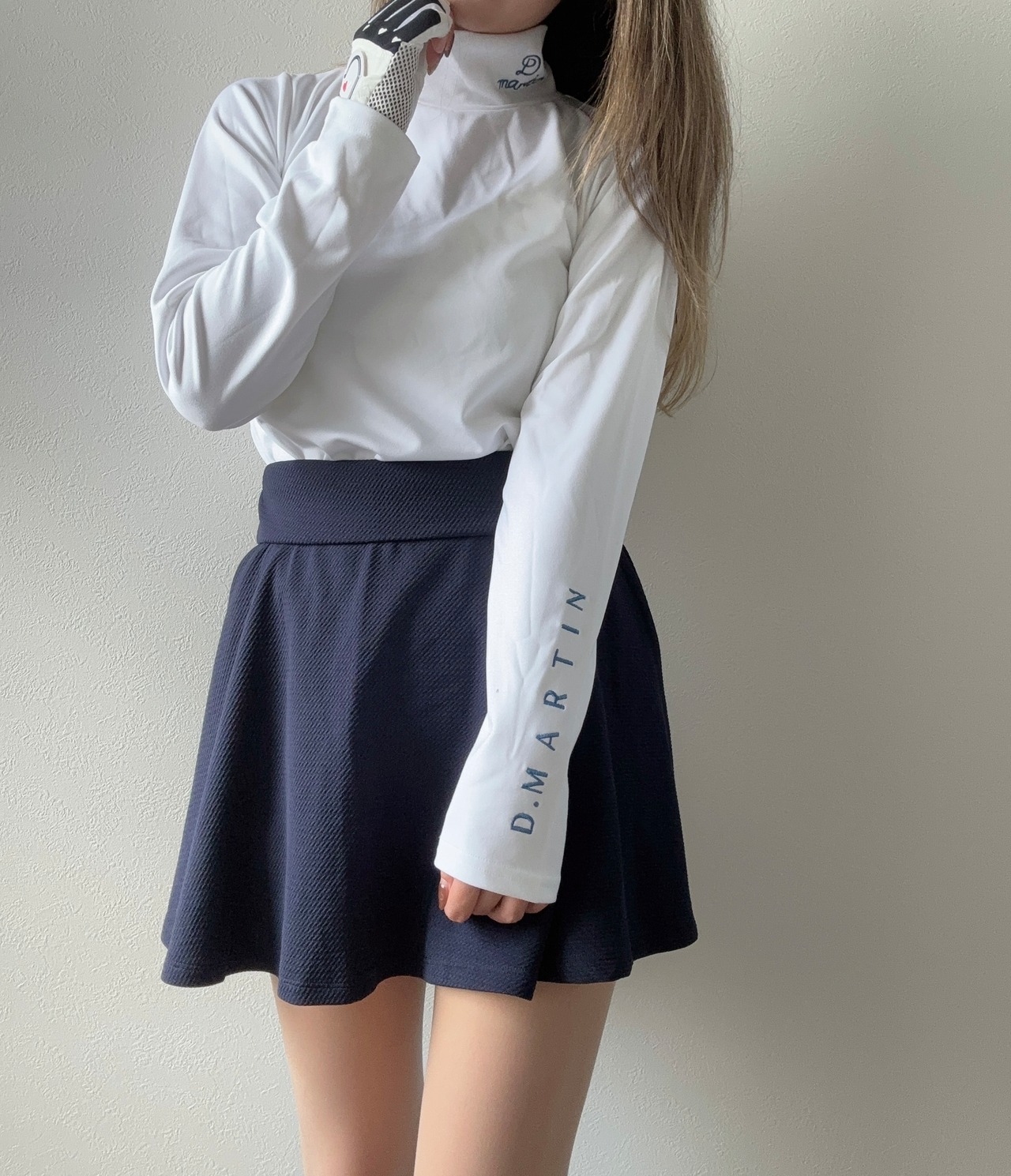 D.MARTIN刺繍ボトルネックLT