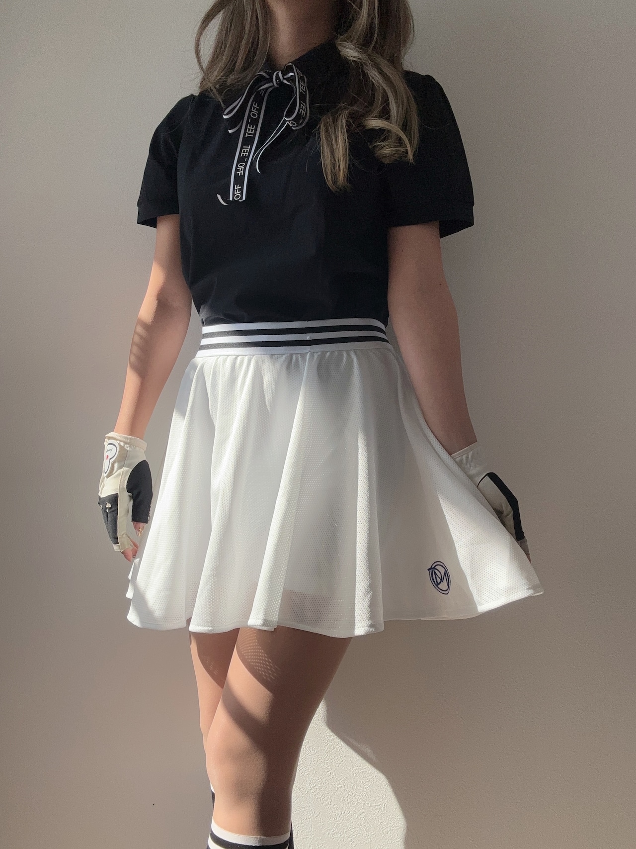 DMメッシュフレアスカート