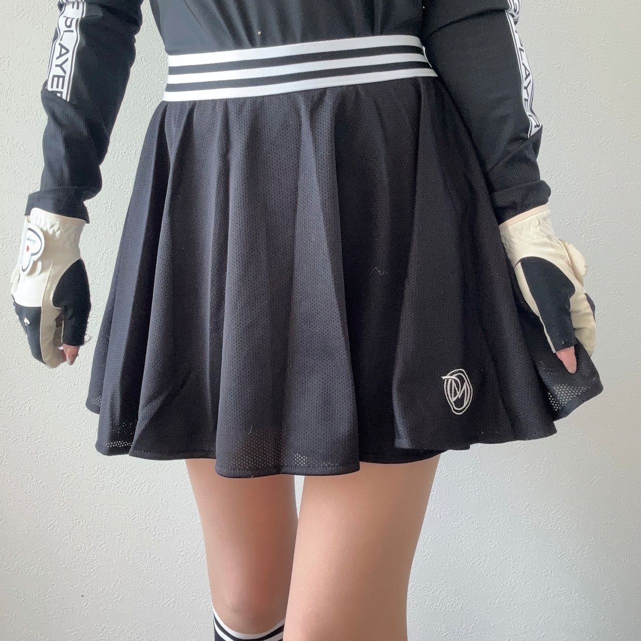 DMメッシュフレアスカート