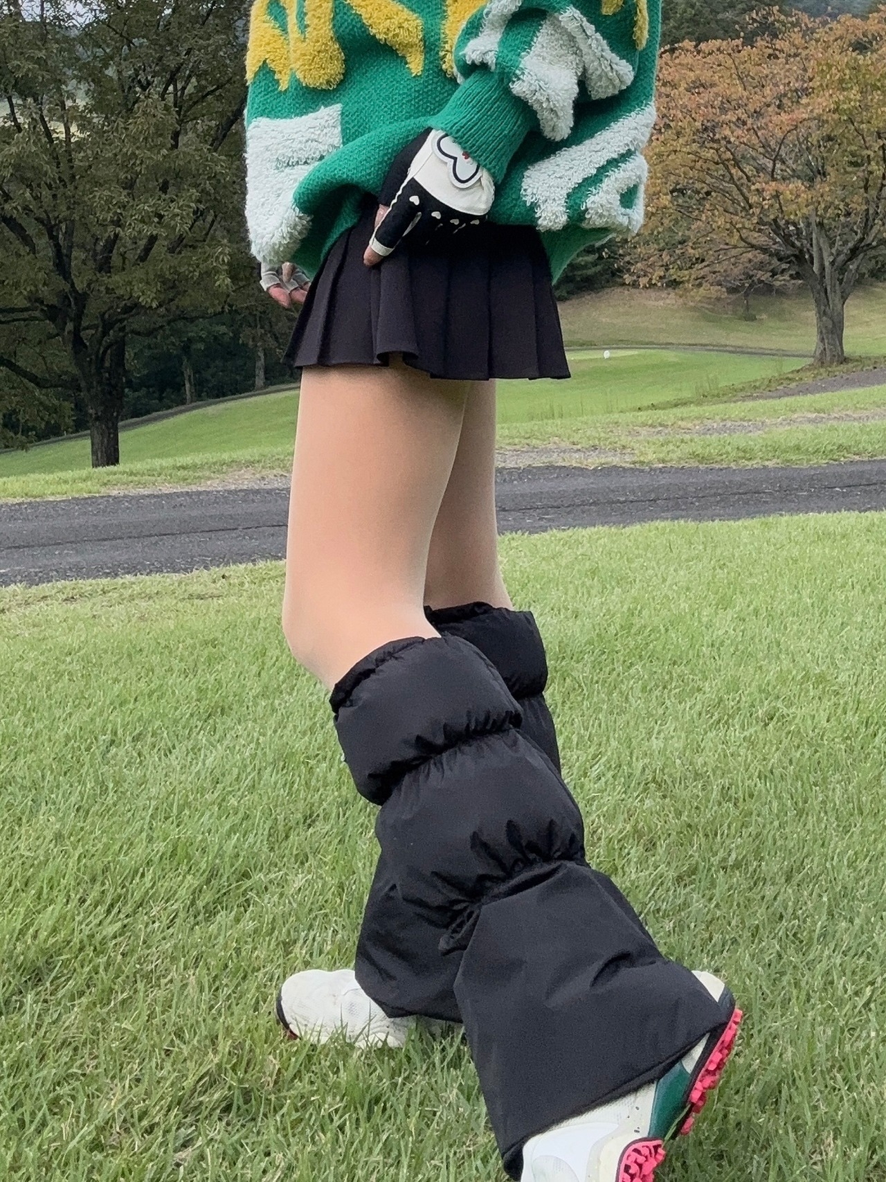 中綿レッグウォーマー
