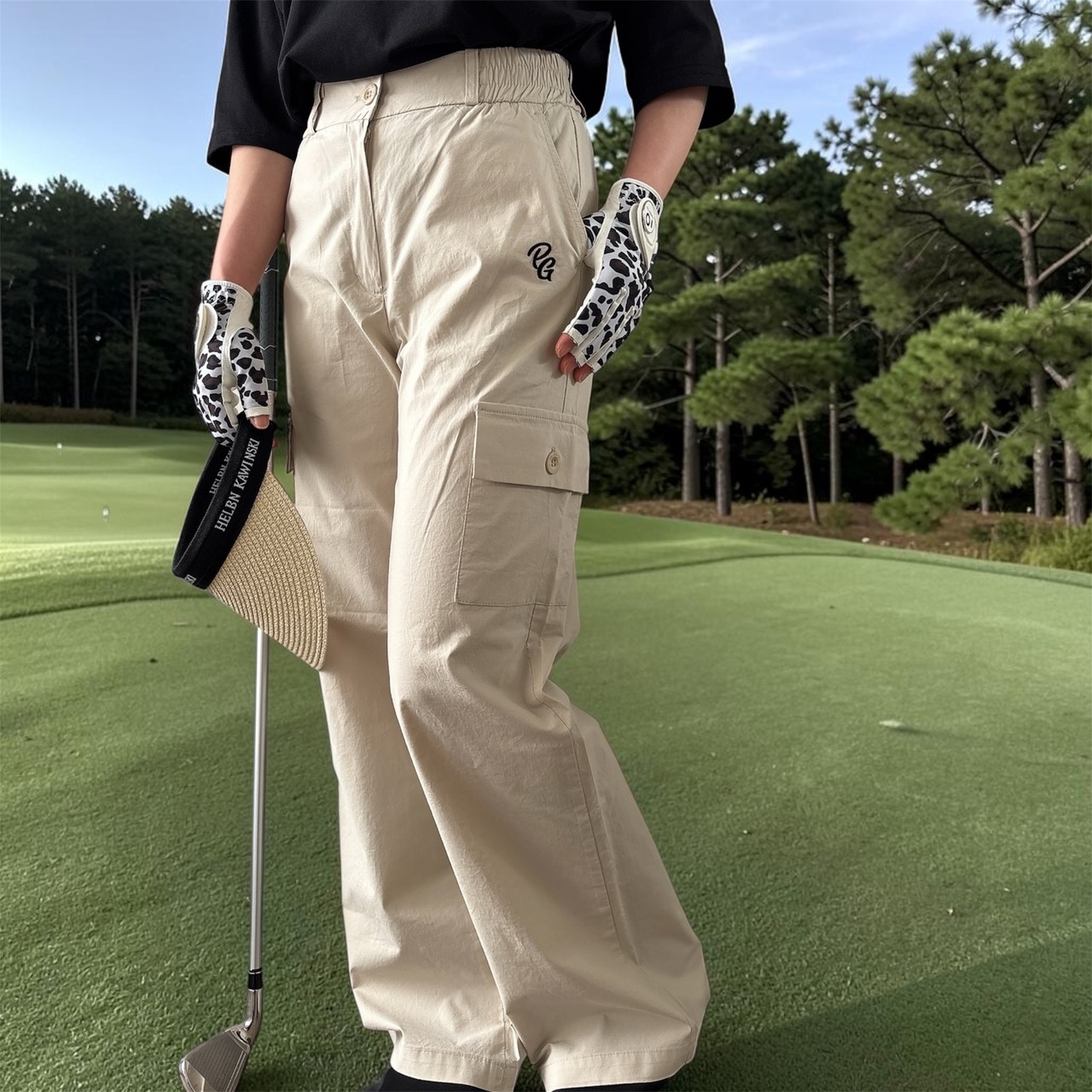 美脚カーゴロングパンツ