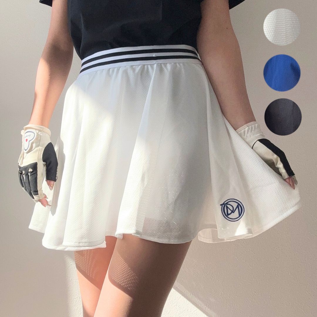 DMメッシュフレアスカート