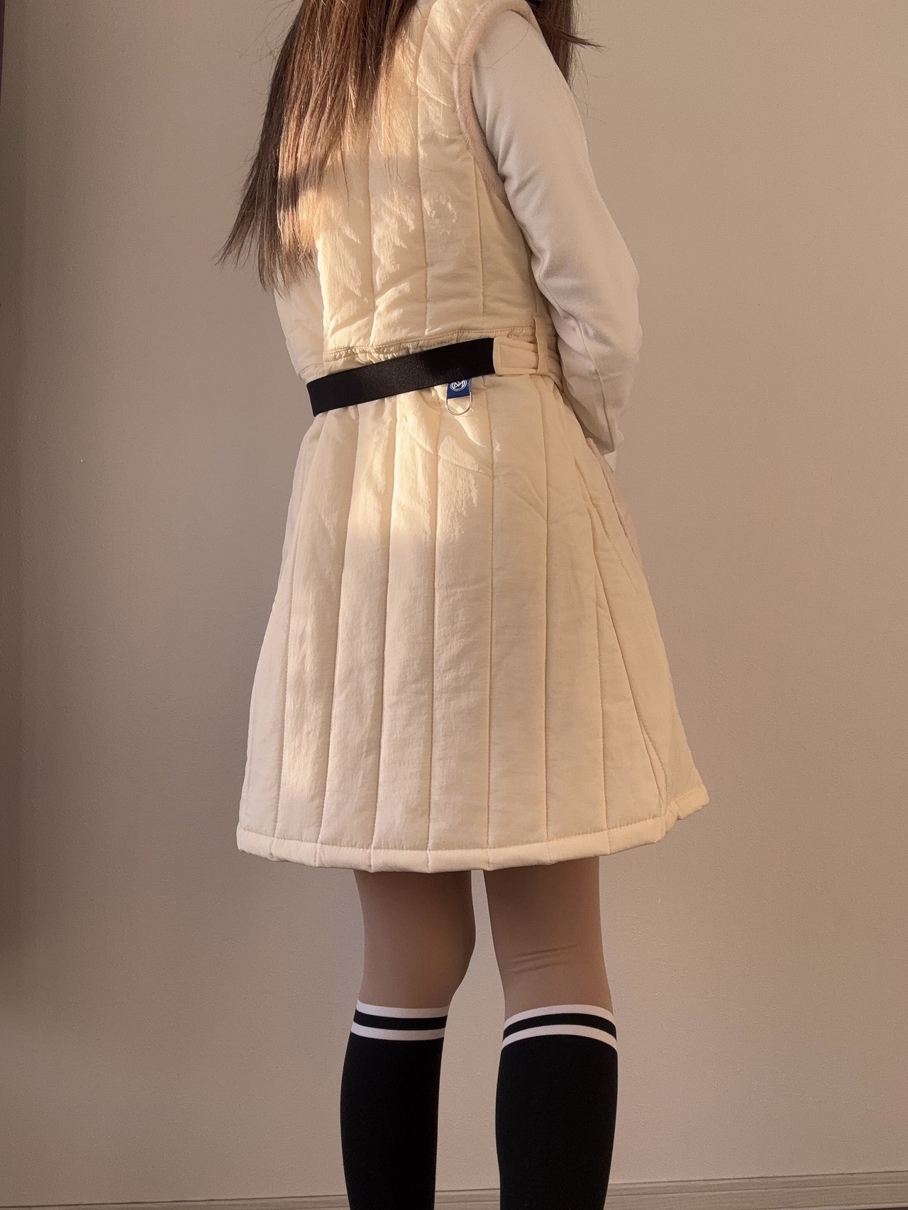 中綿ベルト付きジャンパースカート