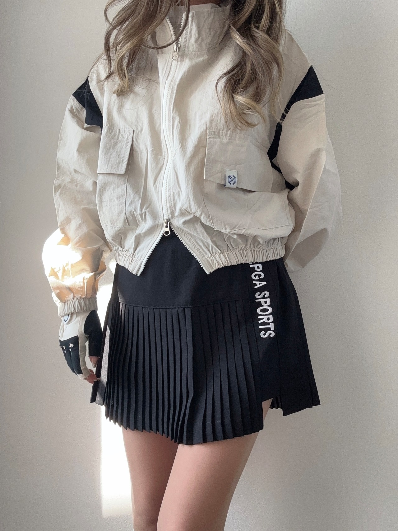 Wジップショート丈ジャンパー