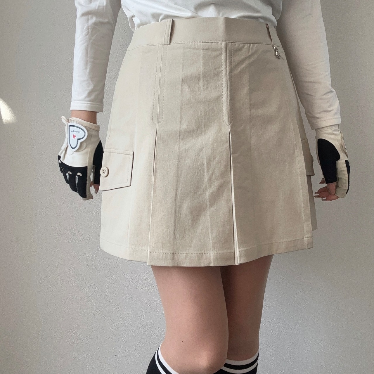 ボックスプリーツキュロット