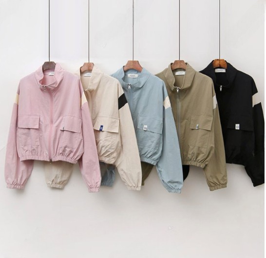 Wジップショート丈ジャンパー