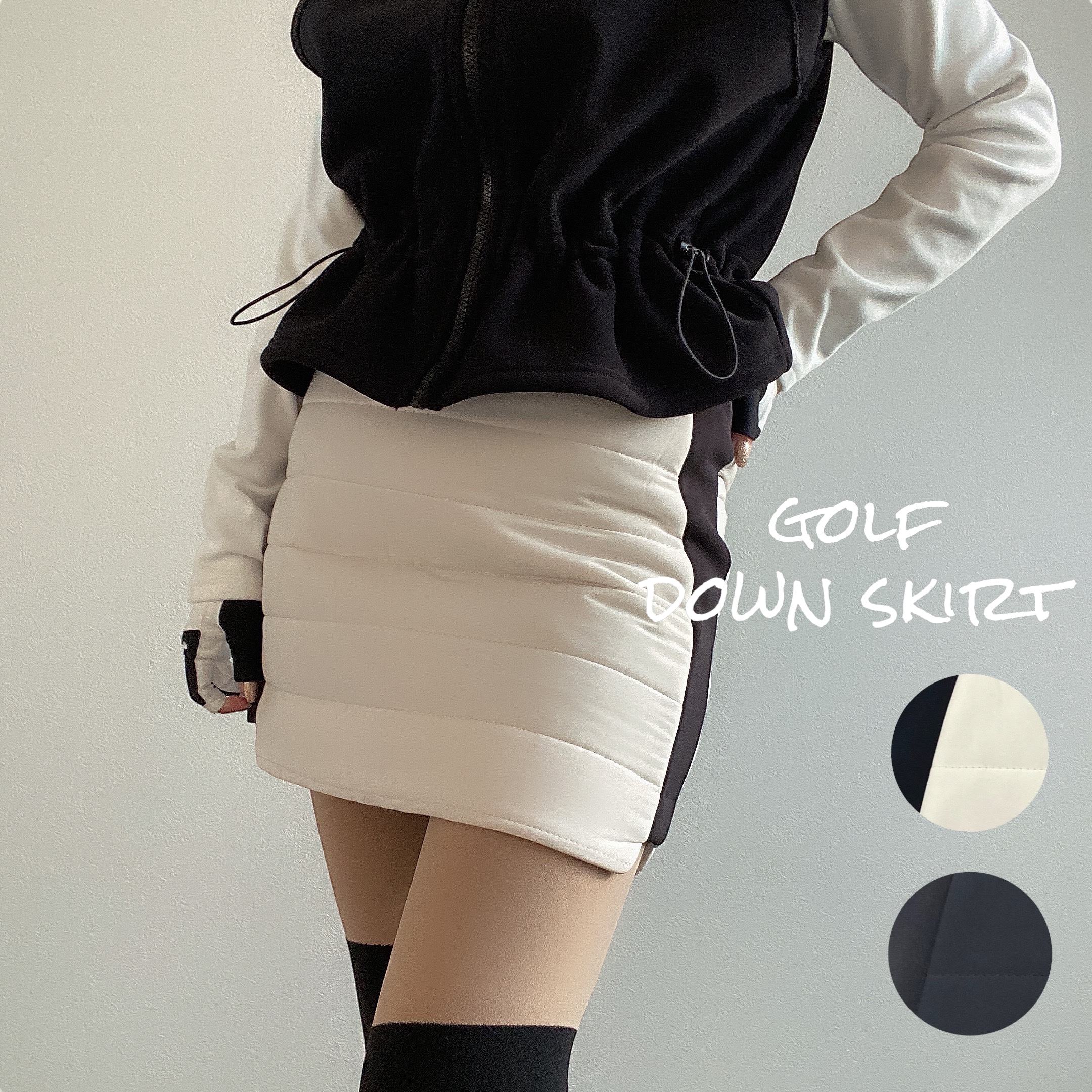 ≪裏起毛/細身≫サイドラインダウンタイトスカート 