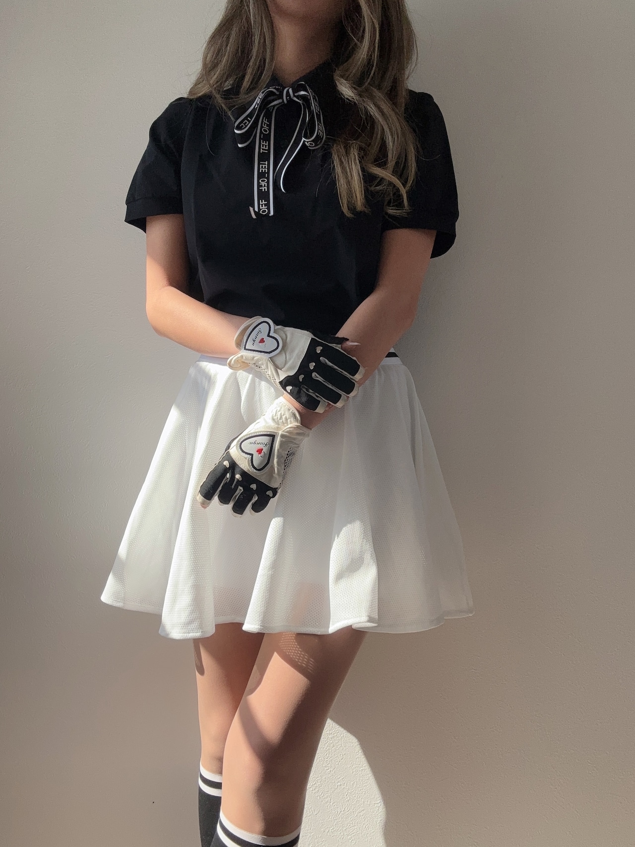 DMメッシュフレアスカート