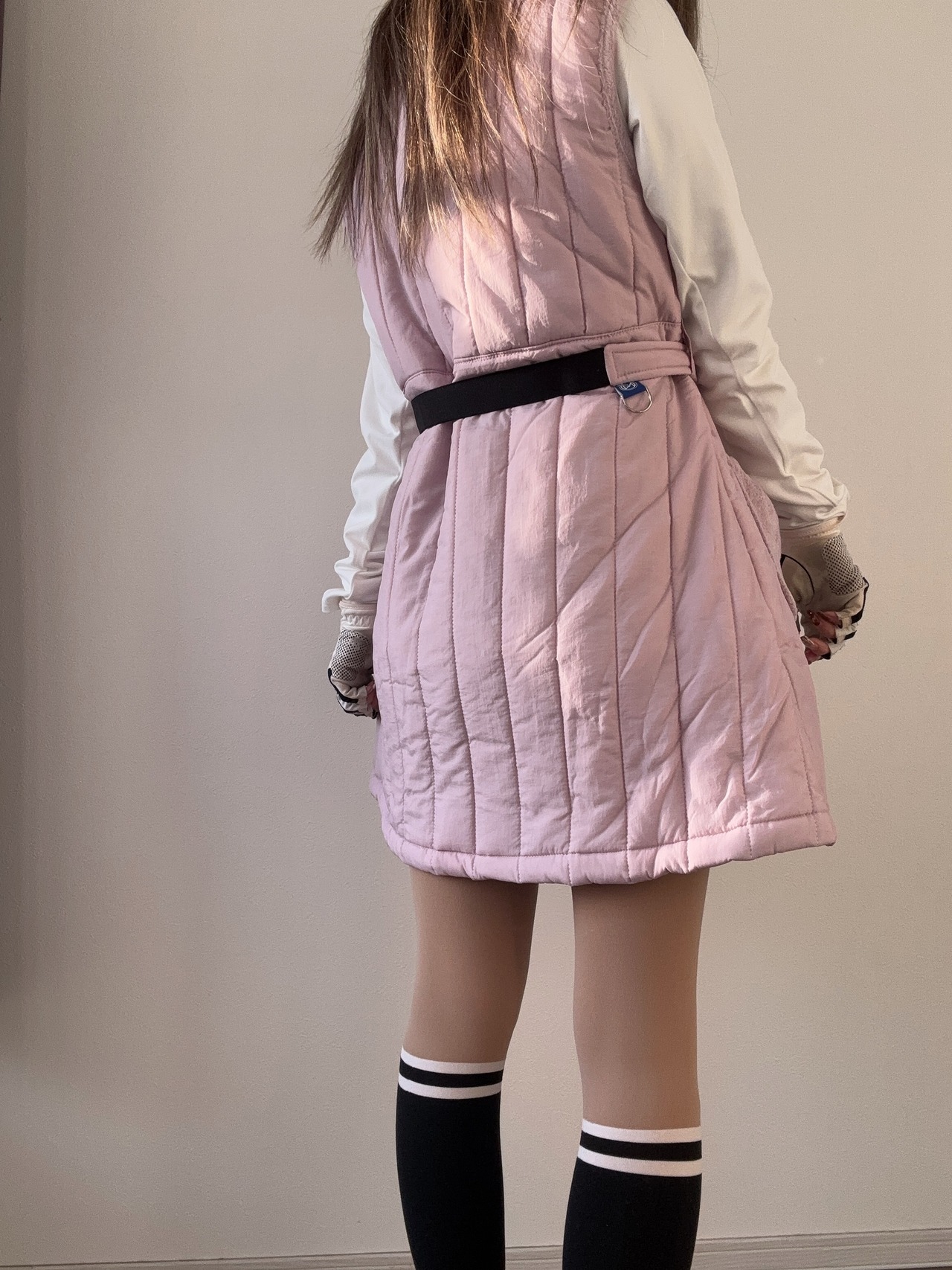 中綿ベルト付きジャンパースカート